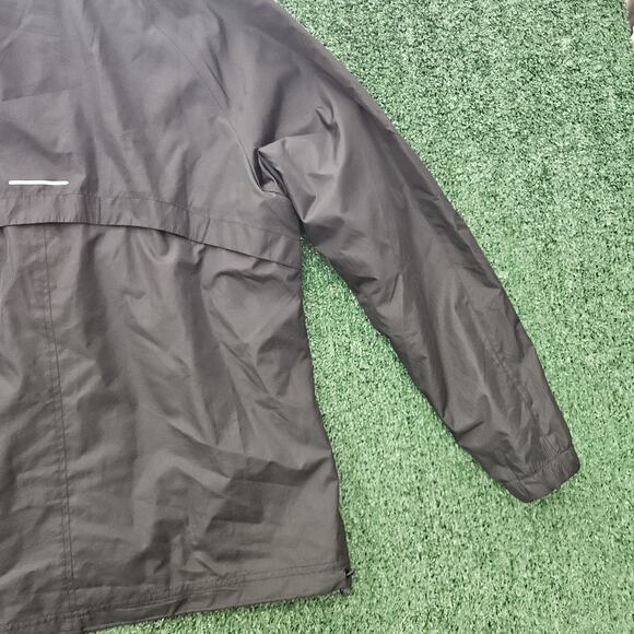 ASICS Women’s Full Zip Lightweight Wind Breaker Jacket Hooded, Sizes M, Black - Picture 12 of 12